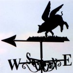 flying pig weather vane