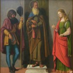 Battista - Three Saints: Roch, Anthony Abbot, and Lucy