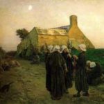 Breton, Jules - Evening in the Hamlet of Finistere