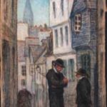 Renault, Emile Auguste - Rue de Quimper [A street in Quimper]