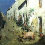 Montezin, Pierre-Eugene - Cochon ou basse-cour [Pig or poultry yard]