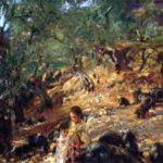 Sargent, John Singer - Ilex Wood at Majorca with Blue Pigs