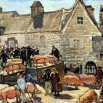 Stany-Gauthier, Joseph - Marché aux cochon en Bretagne [Pig Market in Brittany]