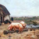 Vayson, Paul - Cochons à la ferme [Pigs at a farm]