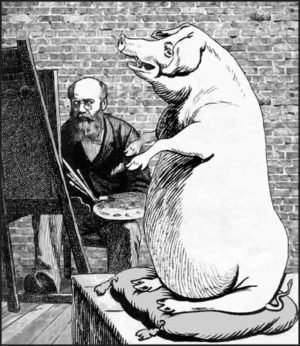 artist-pig-model