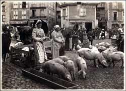 Brittany town scene