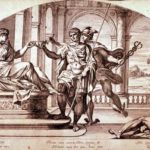 Aquila, Pietro - Circe and Ulysses from Galeriae Farnesianae Icones