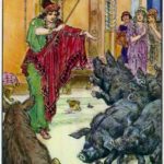 Brock, Charles Edmund - Circe the Sorceress Turns Odysseus’ Men into Swine