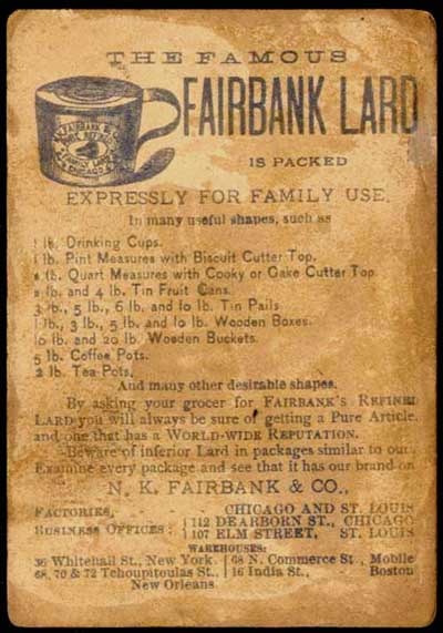 N.K. Fairbank advertisement