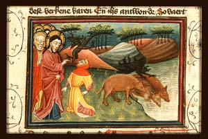 Alexander Master - Christ heals a possessed man at Gerasa