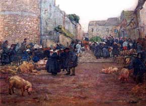 Lucy Scott Bower - Pig Market, Dinan