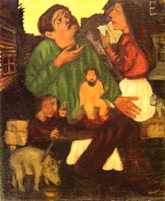 Marc Chagall - Holy Family