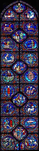 chartres cathedral - full Zodiac window