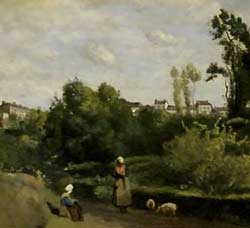 Jean-Baptiste-Camille Corot - Gardeuses de Porce