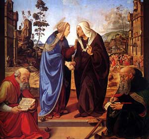 Piero di Cosimo - The Visitation with Saint Nicholas and Saint Anthony Abbot