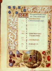 Master of the Dresden Prayer Book - Huth Hours, calendar page for November