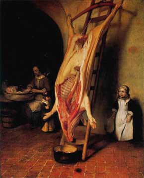 Barent Fabritius - The Slaughtered Pig