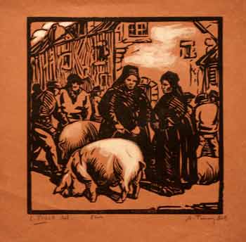 Lionel Floch - Bretonnes au marché au cochons