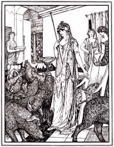 H.J. Ford - Circe sends the Swine to the Styes