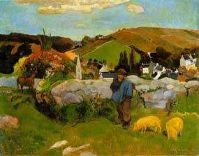 Paul Gauguin - The Swineherd, Brittany