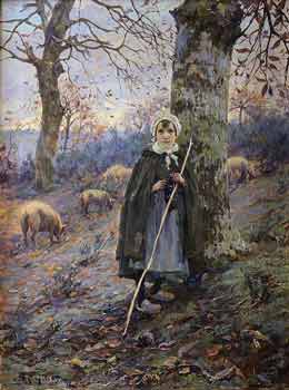 Numa François Gillet - La gardienne de cochons