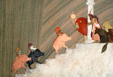 Véronique Joffre - Circe turns Odysseus' companions into swine