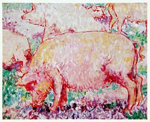 Mikhail Larionov - Pigs