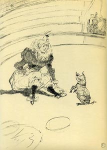 Henri de Toulouse-Lautrec - Clownesse et Cochon