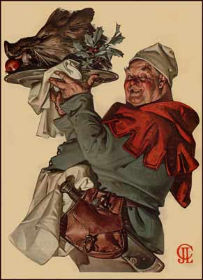 J.C. Leyendecker - Christmas Boar