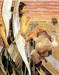 Jacek Malczewski - Anioł i pastuszek