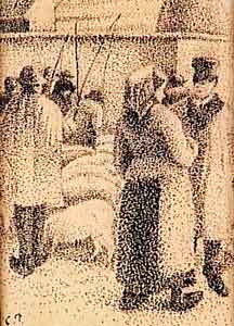 Camille Pissarro - Le marché aux cochons, foire de la Saint-Martin à Pontoise