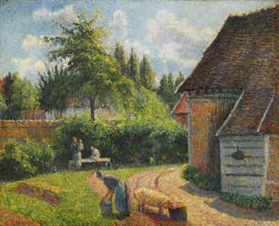 Camille Pissarro - Maison de paysans