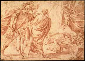 Nicolas Prevost - Circe obliging Ulysses and returning his companions to their original form
