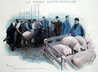 Louis Remy Sabattier - The Saint-Nicolas Fair in Evreux