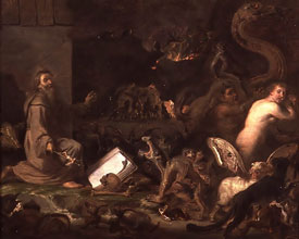 Cornelis Saftleven - The Temptation of St. Anthony