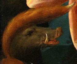 Bartholomäus Spranger - pig in Odysseus and Circe