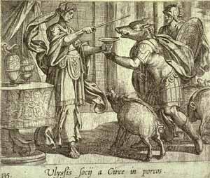 Antonio Tempesta - Ulyssis socij a Circe in porcos