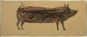 BIll Traylor - Brown Pig