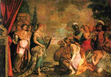 Giovanni Battista Trotti - Circe restituisce la forma umana ai compagni di Ulisse