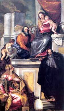 Paolo Veronese - Holy Family with Saints Catherine and Anthony Abbot and the Infant John the Baptist
