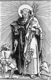 Hans Wechtlin - Saint Anthony with a leper