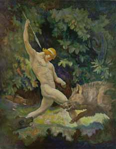 N. C. Wyeth - The Boar Hunt