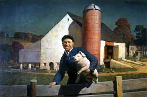N. C. Wyeth - Portrait of a Farmer