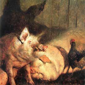 James Wyeth - Night Pigs