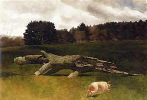 James Wyeth - The Runaway Pig (#1)