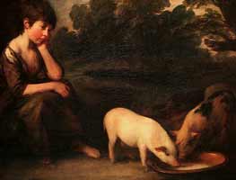 Thomas Gainsborough - Girl with Pigs