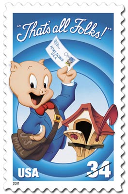 USPS Porky Pig stamp